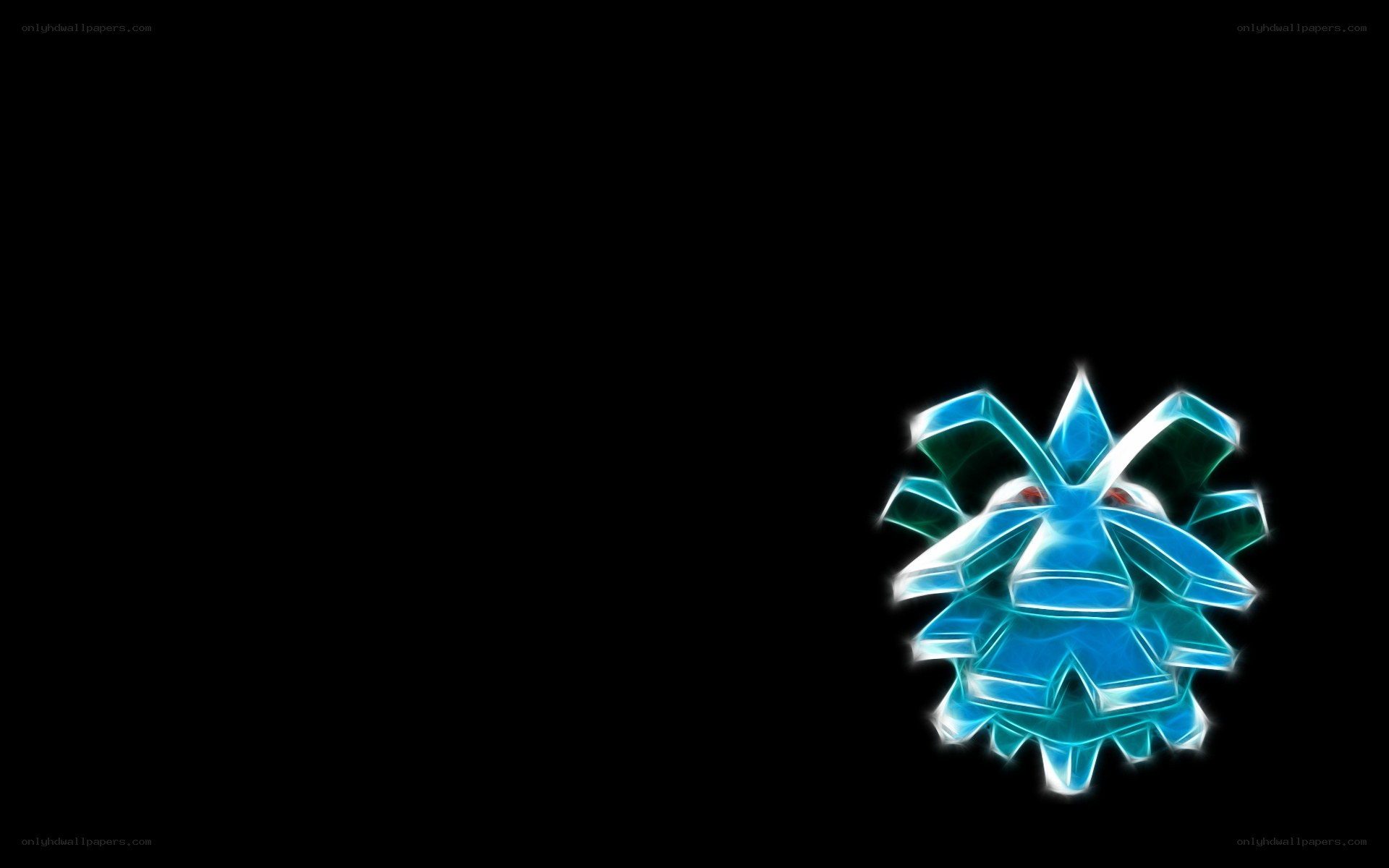 glowing blue pokémon
