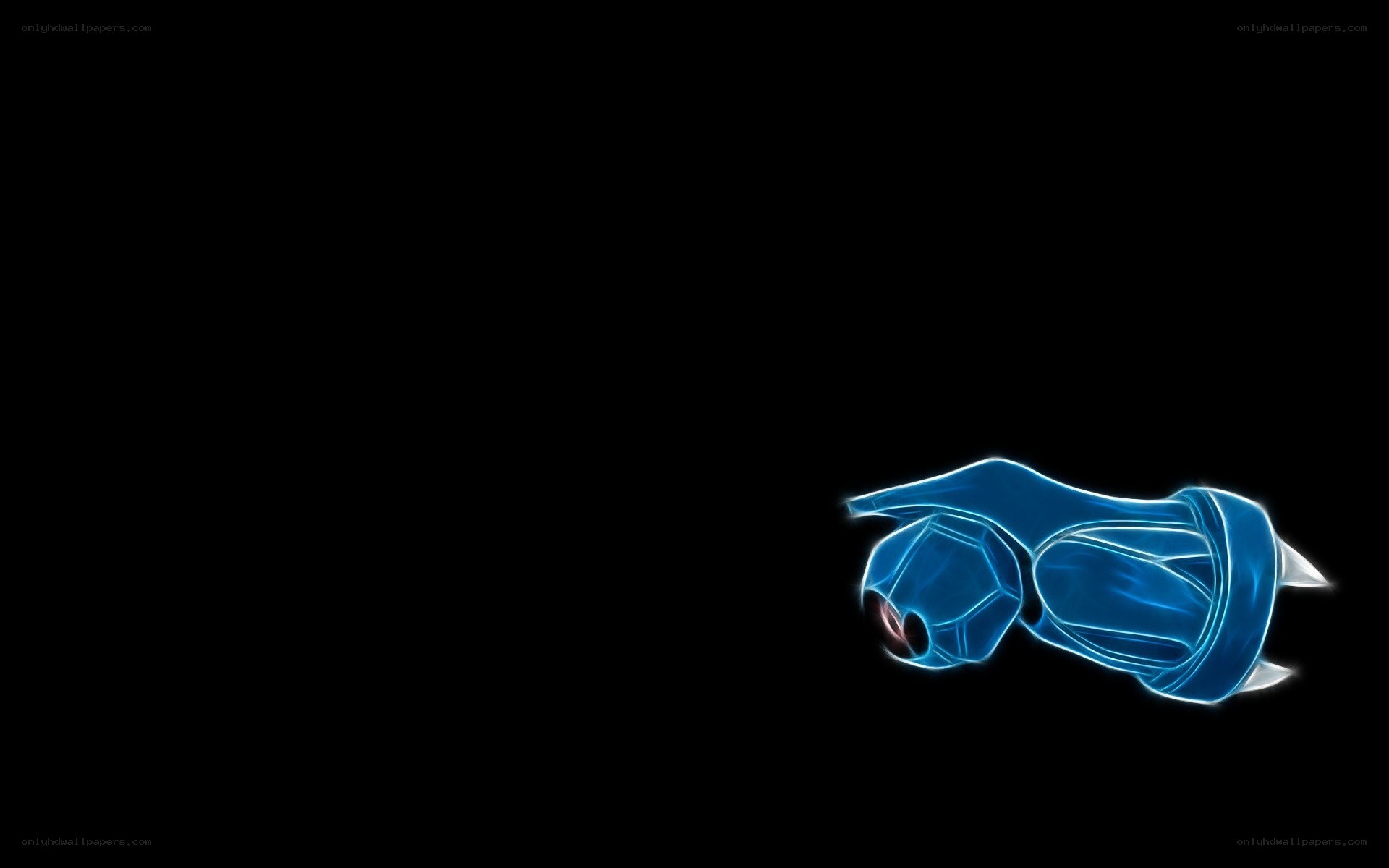 glowing blue pokémon