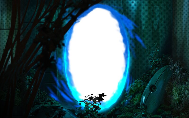 Glowing Blue Portal