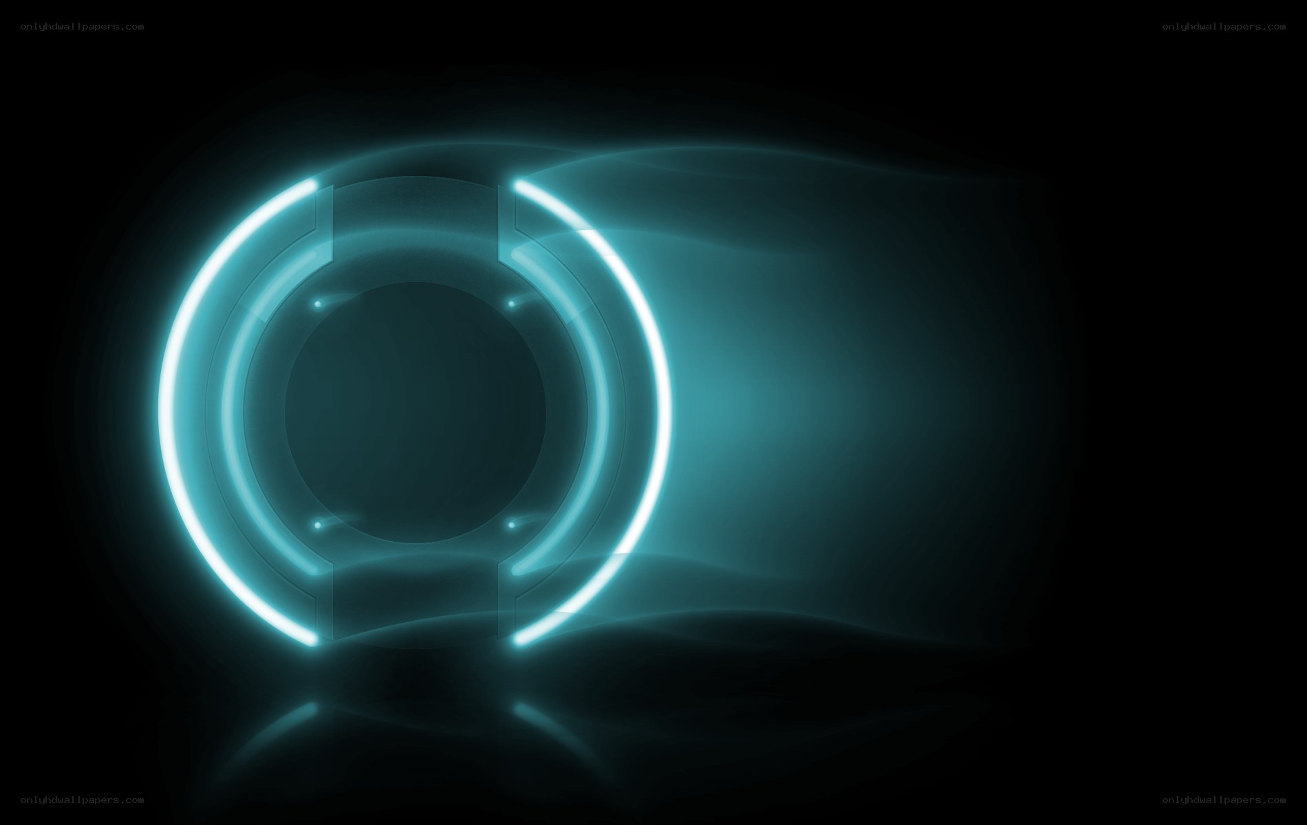 glowing blue ring design