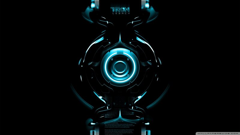 Glowing Blue Robot Head — Black, Futuristic