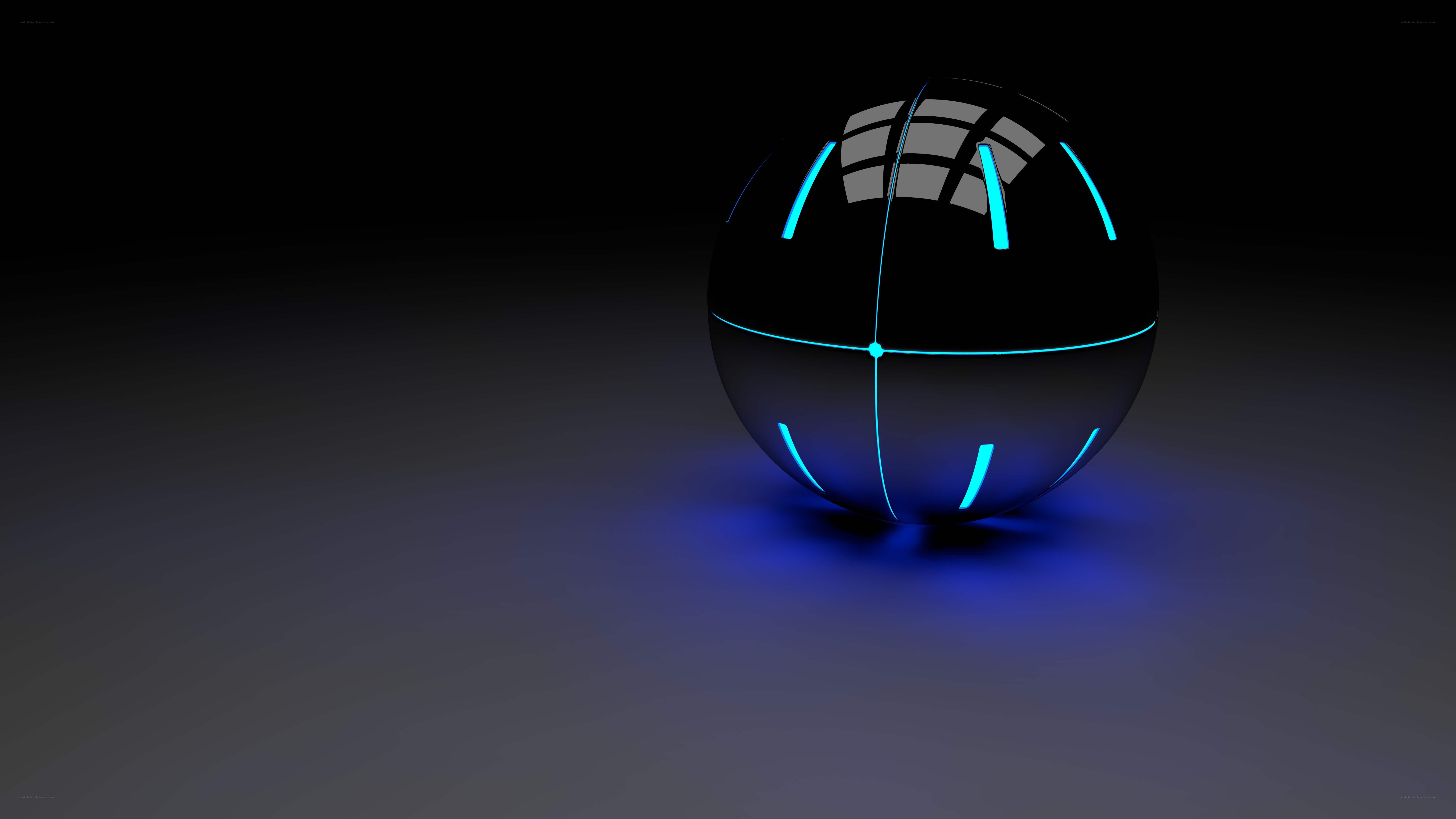 glowing blue sphere