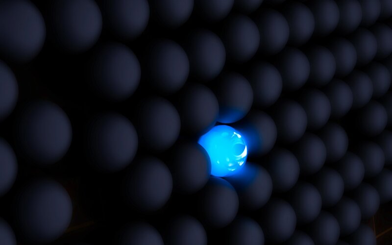 Glowing Blue Sphere — Mysterious, 3d Render, Spheres