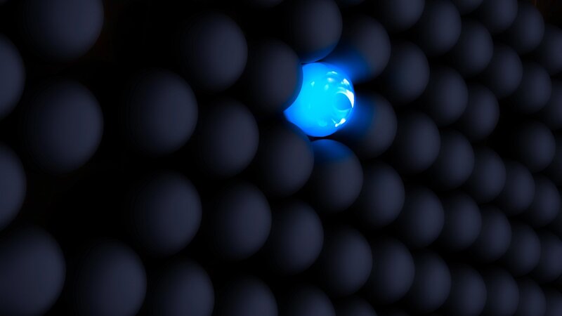 Glowing Blue Sphere — Mysterious, 3d Render