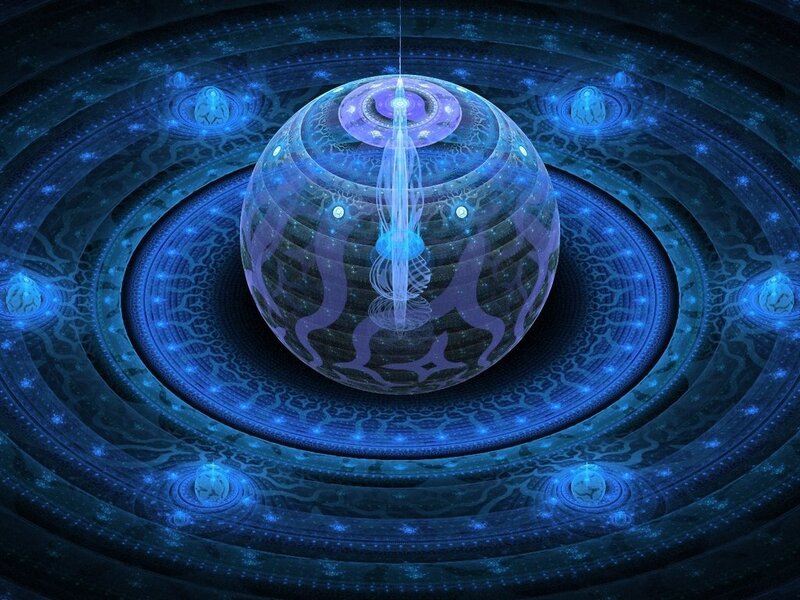 Glowing Blue Sphere — Mystical