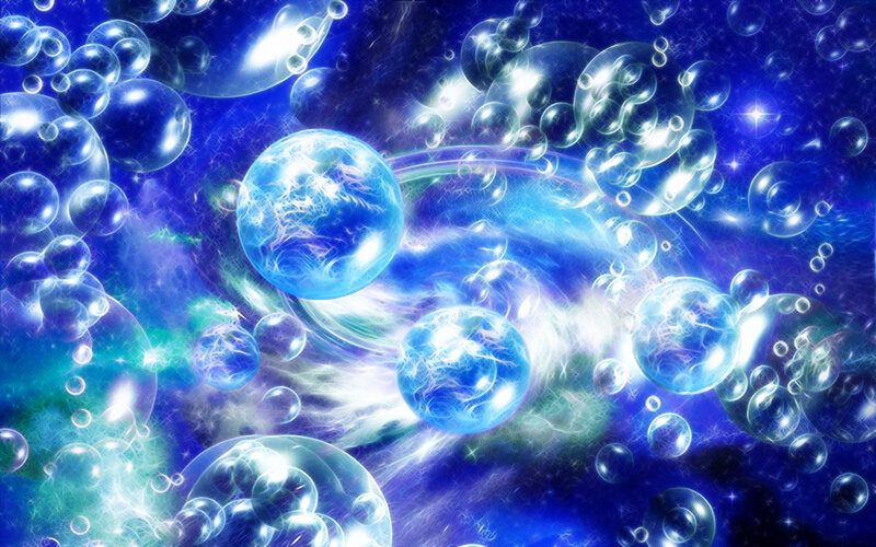 Glowing Blue Spheres — Ethereal