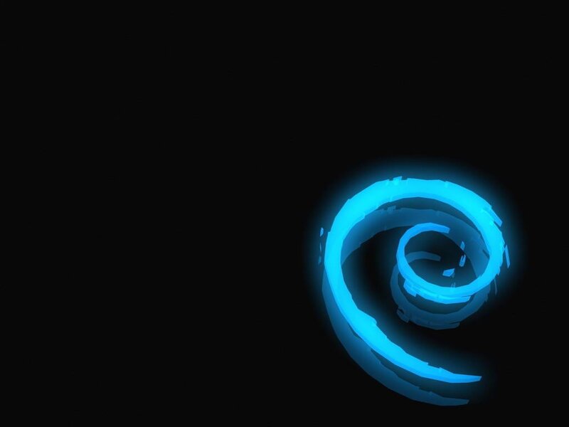 glowing blue spiral