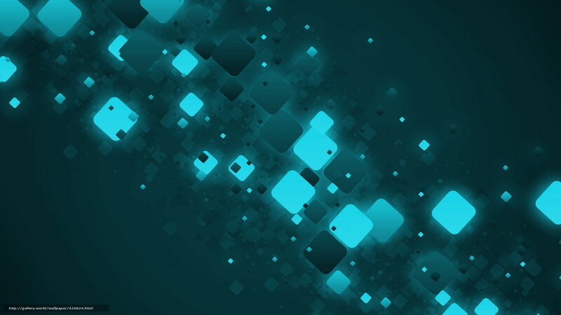 glowing blue squares abstract
