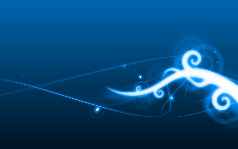 Glowing Blue Swirls — Calm