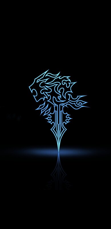 Glowing Blue Sword — Dramatic, Night, Digital Art, Reflection