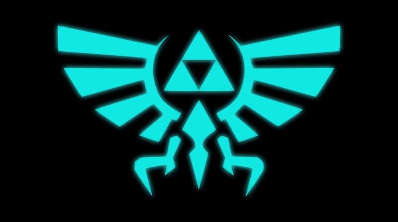 Glowing Blue Symbol — Cyan