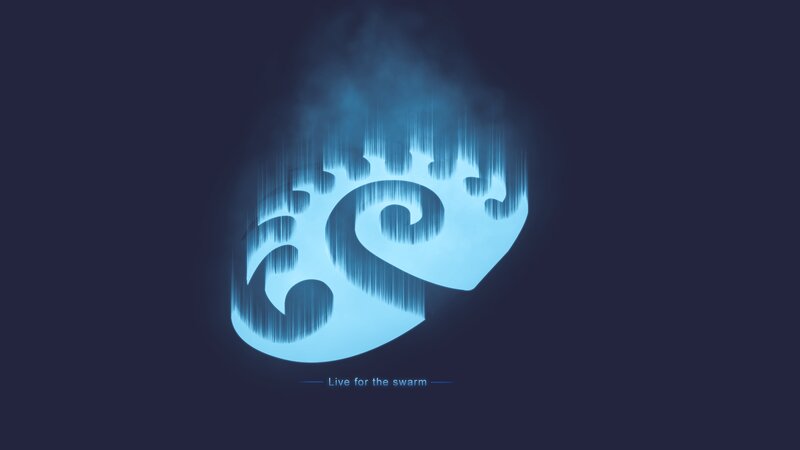 Glowing Blue Symbol — Dramatic