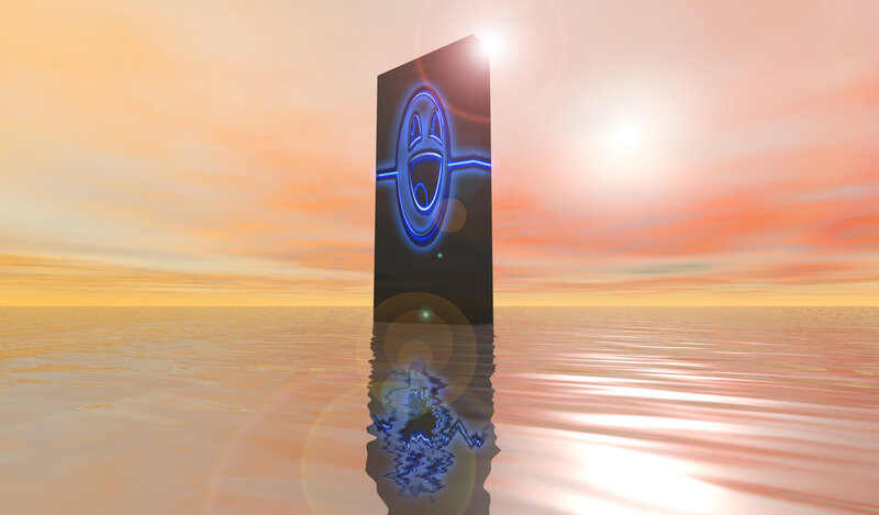 Glowing Blue Symbol