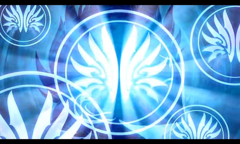 Glowing Blue Symbols — Mystical