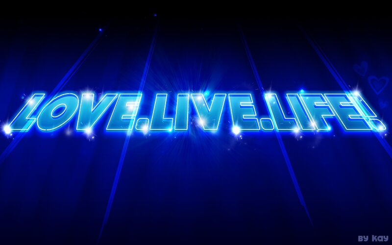 glowing blue text art