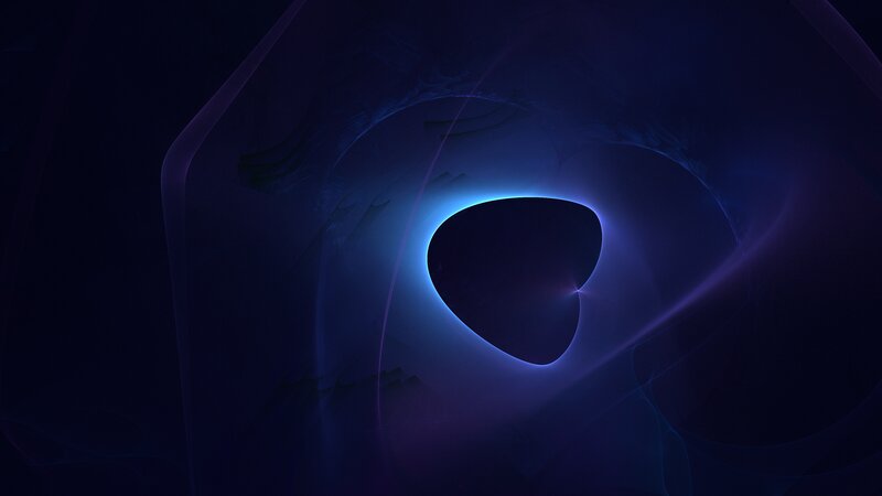Glowing Blue Tunnel