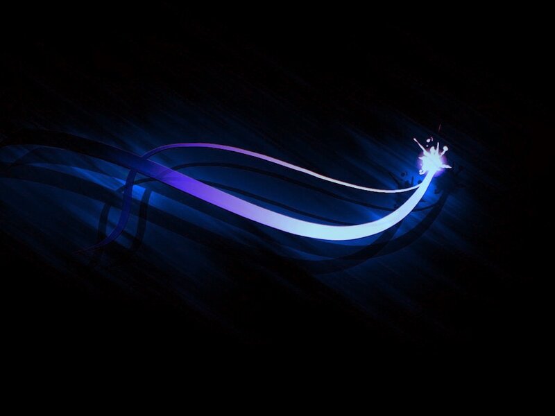 Glowing Blue Wave — Dynamic