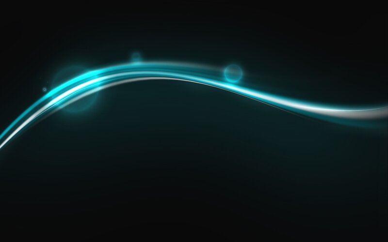 glowing blue wave line