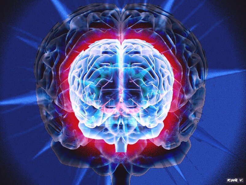 glowing brain illustration