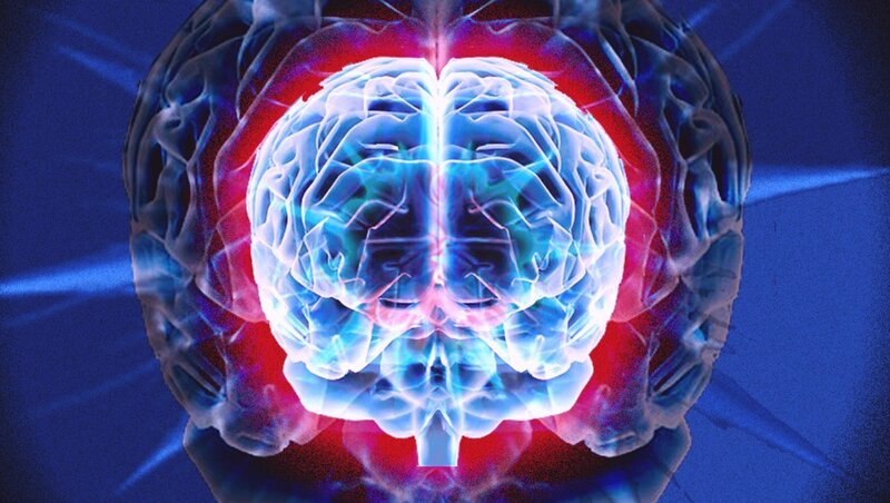 glowing brain illustration