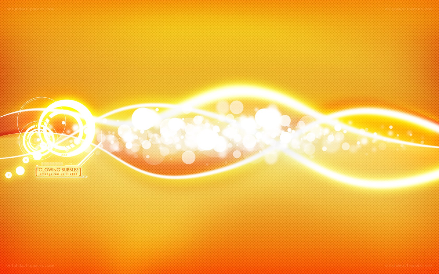 Glowing bubbles abstract background