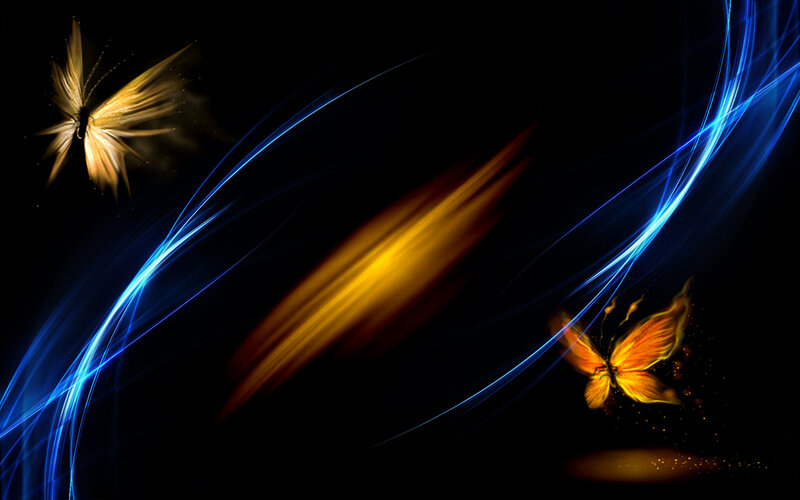 Glowing Butterflies