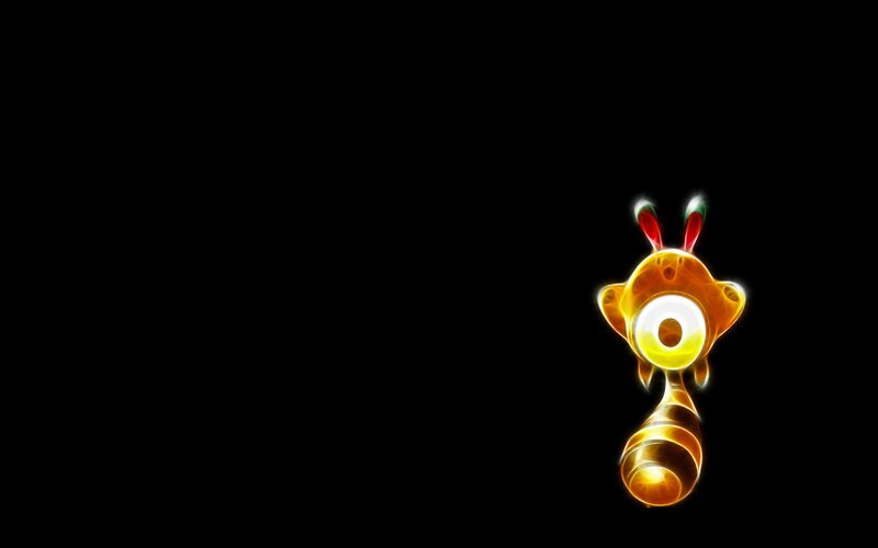 Glowing cartoon creature