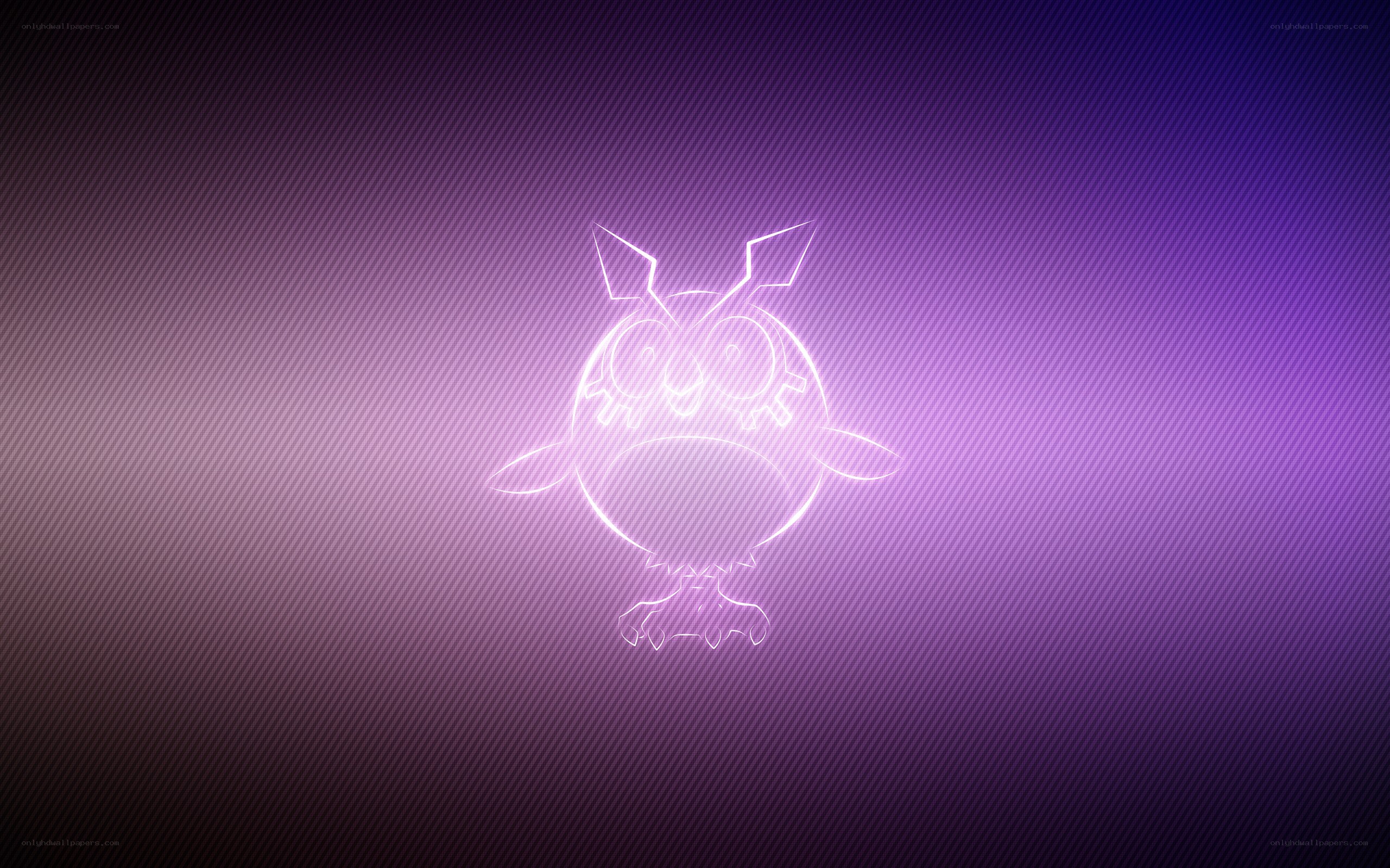 glowing cartoon owl outline