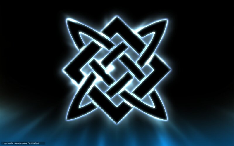 glowing celtic knot design