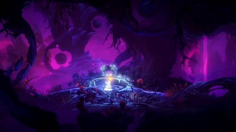 Glowing Character in Cave