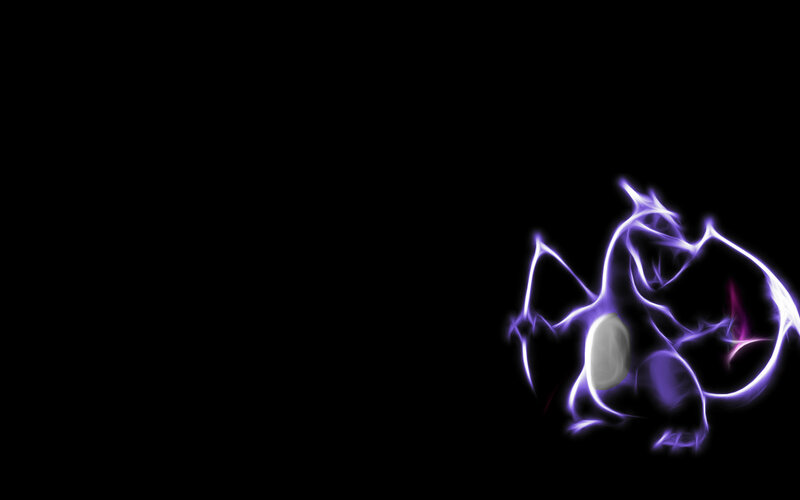 glowing charizard artwork
