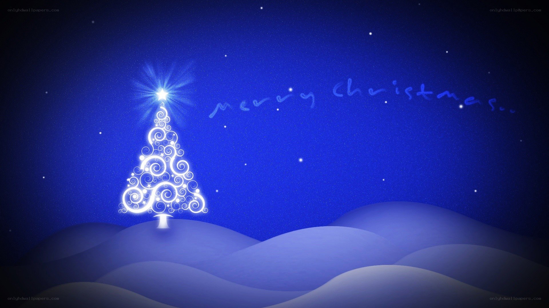 glowing christmas tree