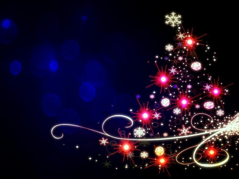 Glowing Christmas Tree — Black, Festive