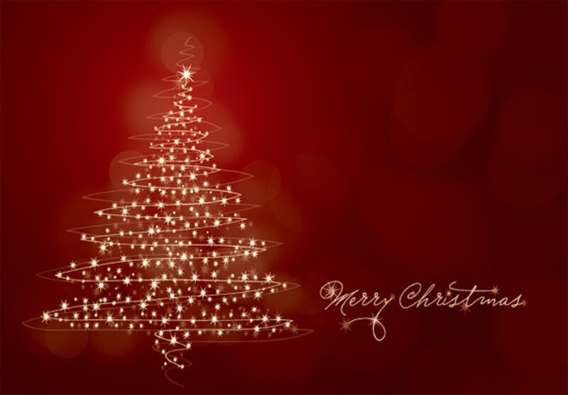 Glowing Christmas Tree — Red