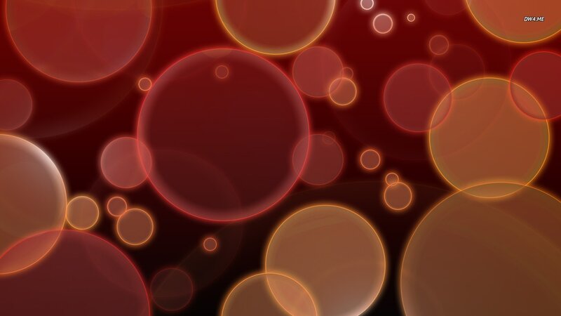 Glowing Circles on Dark Background — Red