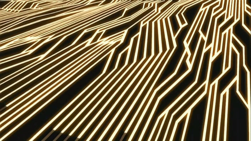glowing circuit board pattern