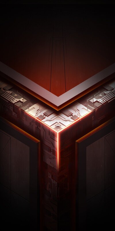 Glowing Circuit Corner
