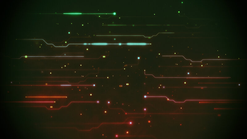 Glowing Circuit Lines — Green, Futuristic