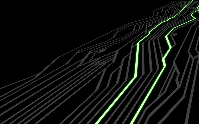 glowing circuit lines