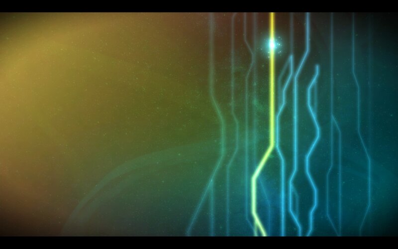 Glowing Circuit Lines — Yellow, Futuristic