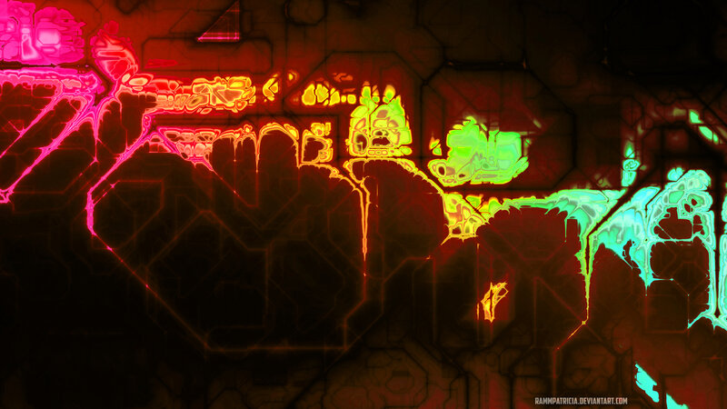 Glowing Circuit Patterns
