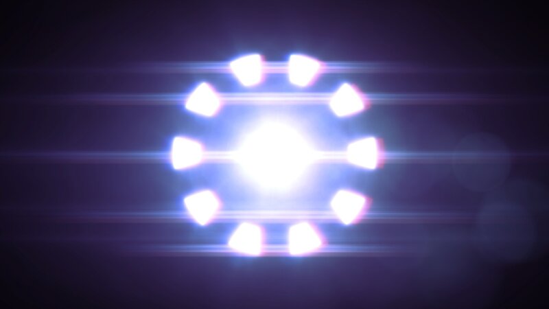 glowing circular light pattern