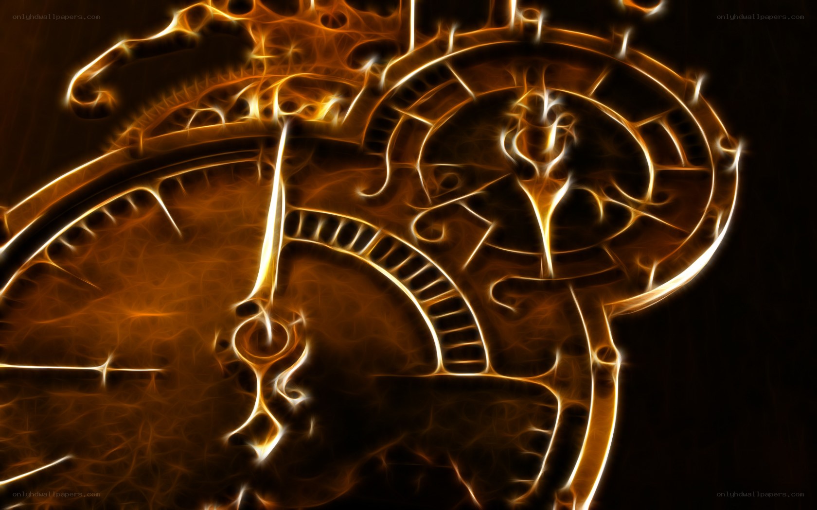 glowing clockwork design