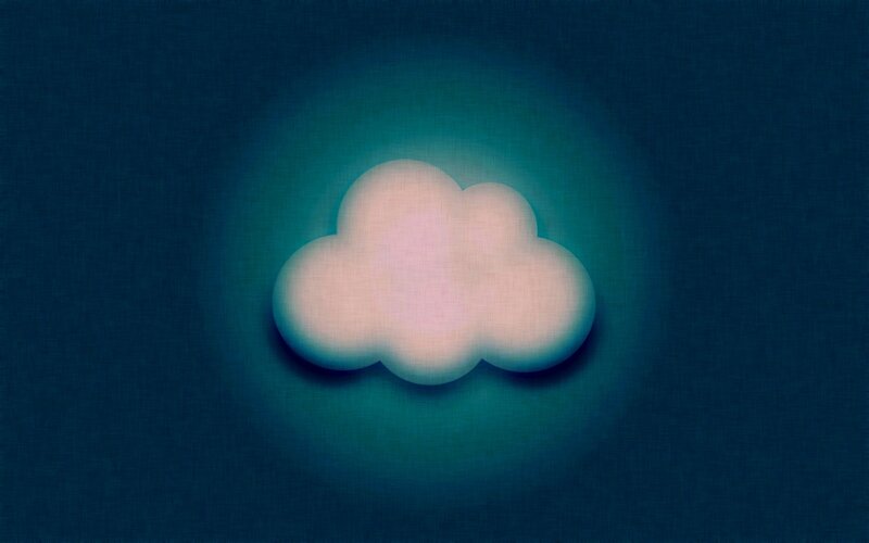 Glowing Cloud Icon