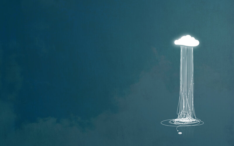 glowing cloud rain
