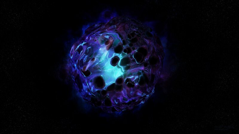 glowing cosmic sphere