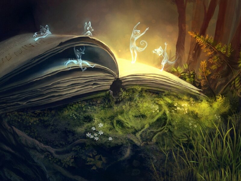 Glowing Creatures from Book