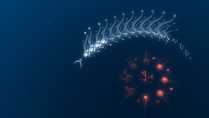 Glowing Creatures in Dark Water