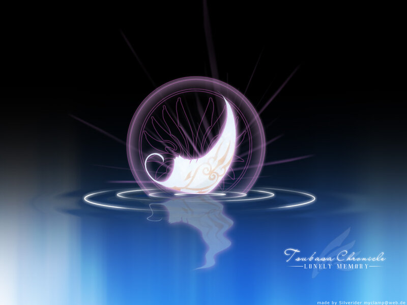 Glowing Crescent Moon — Blue