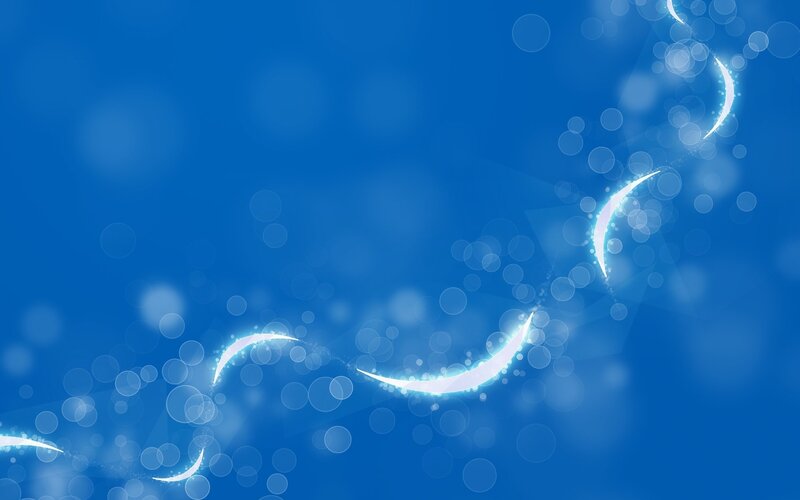 Glowing Crescent Shapes